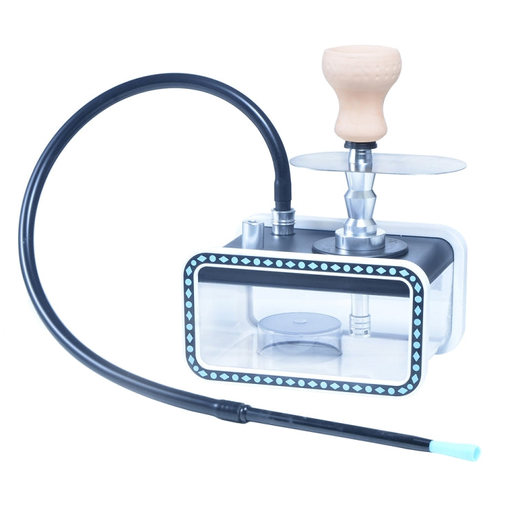 22528-YZH Acrylic Double Pipe Hookah Set (Blue) - Hookah Accessories by PMC TechLife | Online Shopping South Africa | PMC TechLife