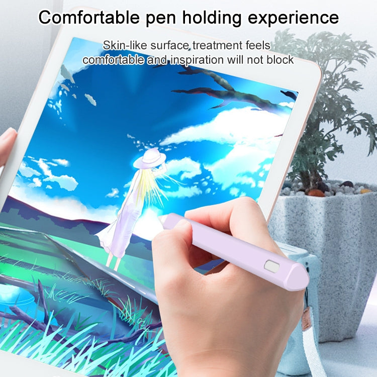 LOVE MEI For Apple Pencil 2 Triangle Shape Stylus Pen Silicone Protective Case Cover(Green) - Pencil Accessories by LOVE MEI | Online Shopping South Africa | PMC TechLife | Buy Now Pay Later Mobicred