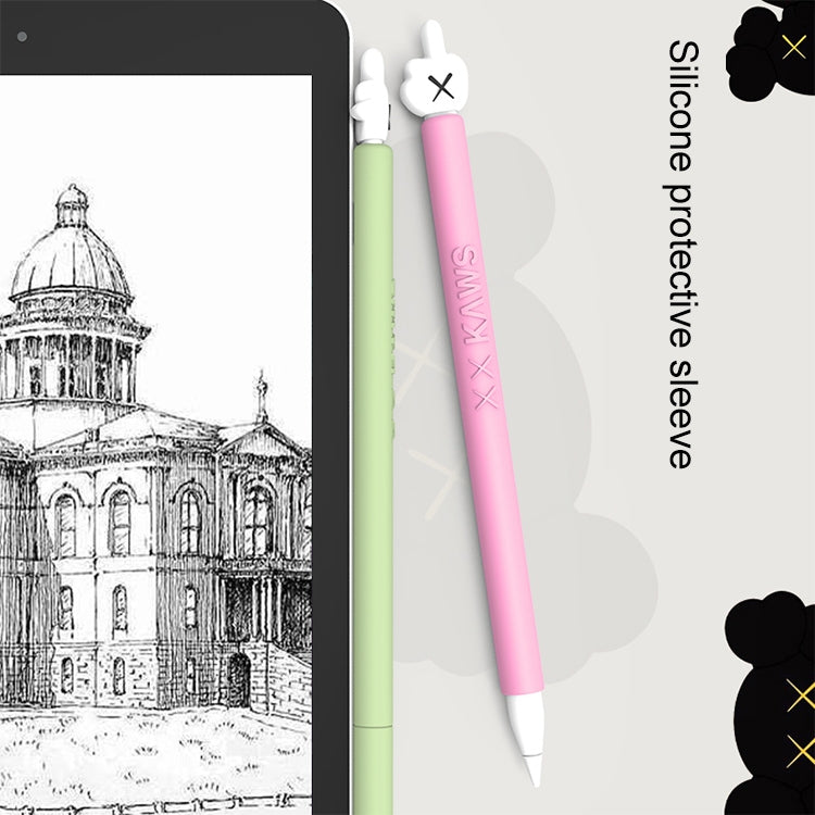 LOVE MEI For Apple Pencil 2 Middle Finger Shape Stylus Pen Silicone Protective Case Cover (Blue) - free shipping - PMC TechLife - Order now!