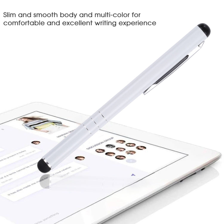 Universal Three Rings Mobile Phone Writing Pen (White) - Stylus Pen by PMC TechLife | Online Shopping South Africa | PMC TechLife