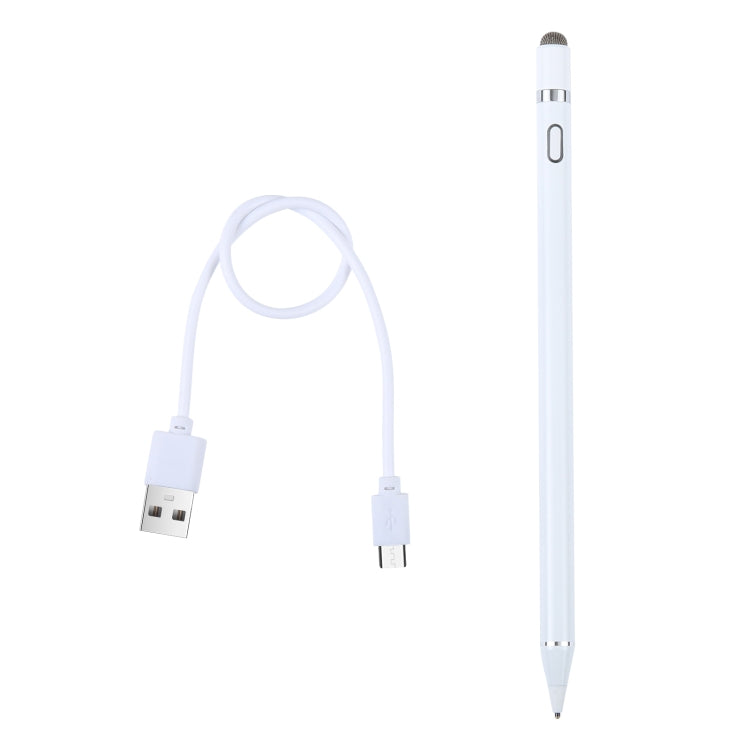 Universal Aluminum Alloy Active Capacitive Stylus Pen(White) - Stylus Pen by PMC TechLife | Online Shopping South Africa | PMC TechLife | Buy Now Pay Later Mobicred