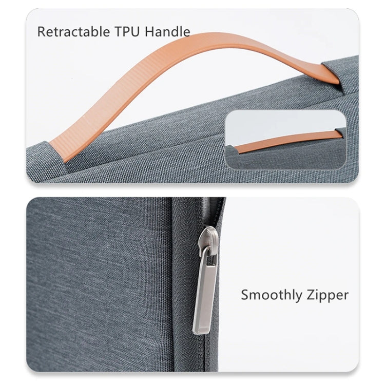 For 13 inch Laptop Zipper Waterproof  Handheld Sleeve Bag (Grey) - free shipping - PMC TechLife - Order now!