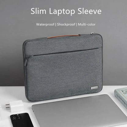 For 13 inch Laptop Zipper Waterproof  Handheld Sleeve Bag (Grey) - 13.3 inch by PMC Jewellery | Online Shopping South Africa | PMC Jewellery | Buy Now Pay Later Mobicred