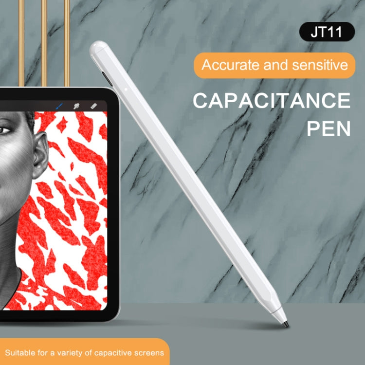 JT11 Universal Active Capacitive Stylus Pen (White) - Stylus Pen by PMC TechLife | Online Shopping South Africa | PMC TechLife | Buy Now Pay Later Mobicred