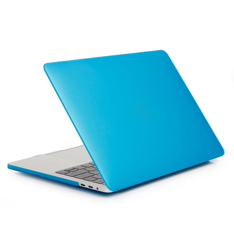 ENKAY Hat-Prince 2 in 1 Frosted Hard Shell Plastic Protective Case + US Version Ultra-thin TPU Keyboard Protector Cover for 2016 New MacBook Pro 13.3 inch with Touchbar (A1706)(Blue) - MacBook Pro Cases by ENKAY | Online Shopping South Africa | PMC Jewellery | Buy Now Pay Later Mobicred