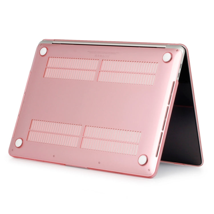 ENKAY Hat-Prince 2 in 1 Crystal Hard Shell Plastic Protective Case + US Version Ultra-thin TPU Keyboard Protector Cover for 2016 New MacBook Pro 13.3 inch with Touchbar (A1706)(Pink) - MacBook Pro Cases by ENKAY | Online Shopping South Africa | PMC Jewellery | Buy Now Pay Later Mobicred