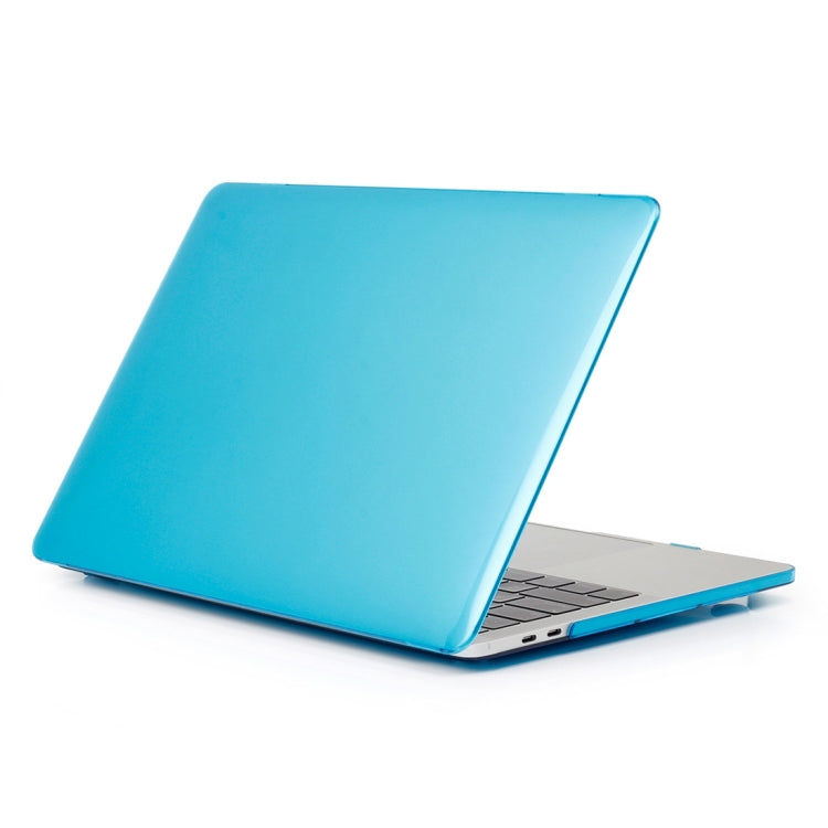 ENKAY Hat-Prince 2 in 1 Crystal Hard Shell Plastic Protective Case + US Version Ultra-thin TPU Keyboard Protector Cover for 2016 New MacBook Pro 13.3 inch without Touchbar (A1708)(Blue) - MacBook Pro Cases by ENKAY | Online Shopping South Africa | PMC Jewellery | Buy Now Pay Later Mobicred