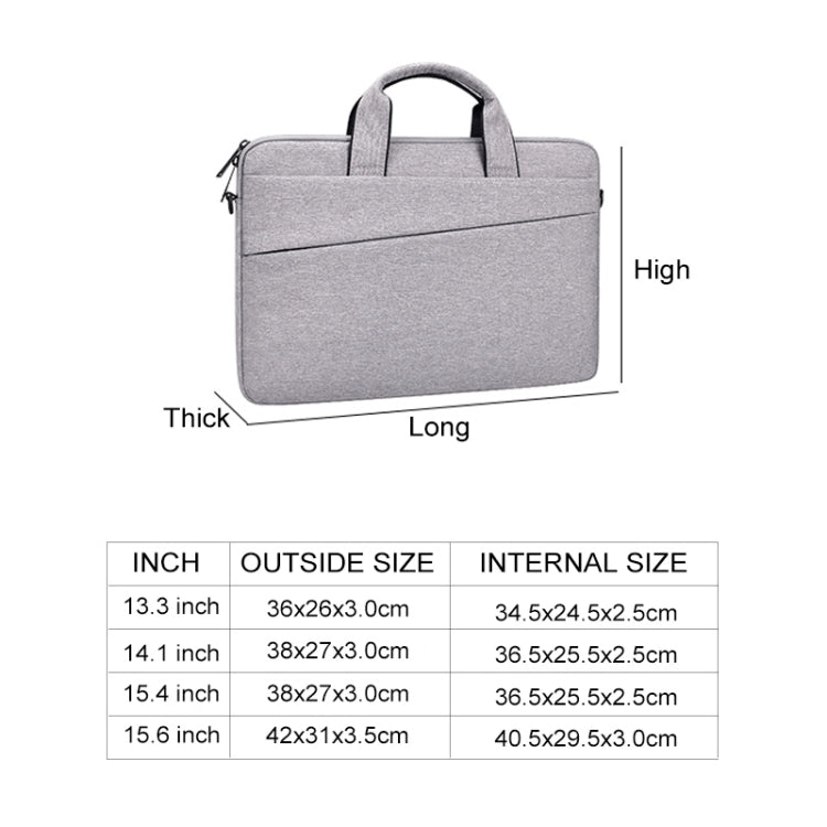 ST03S 13.3 inch Double Side Pockets Wearable Oxford Cloth Soft Handle Portable Laptop Tablet Bag(Navy Blue) - 13.3 inch by PMC TechLife | Online Shopping South Africa | PMC TechLife | Buy Now Pay Later Mobicred
