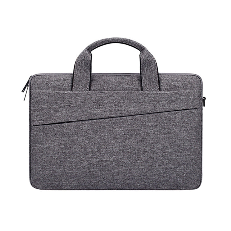 ST03S 14.1 inch Double Side Pockets Wearable Oxford Cloth Soft Handle Portable Laptop Tablet Bag(Deep Space Gray) - 14.1 inch by PMC Jewellery | Online Shopping South Africa | PMC Jewellery | Buy Now Pay Later Mobicred