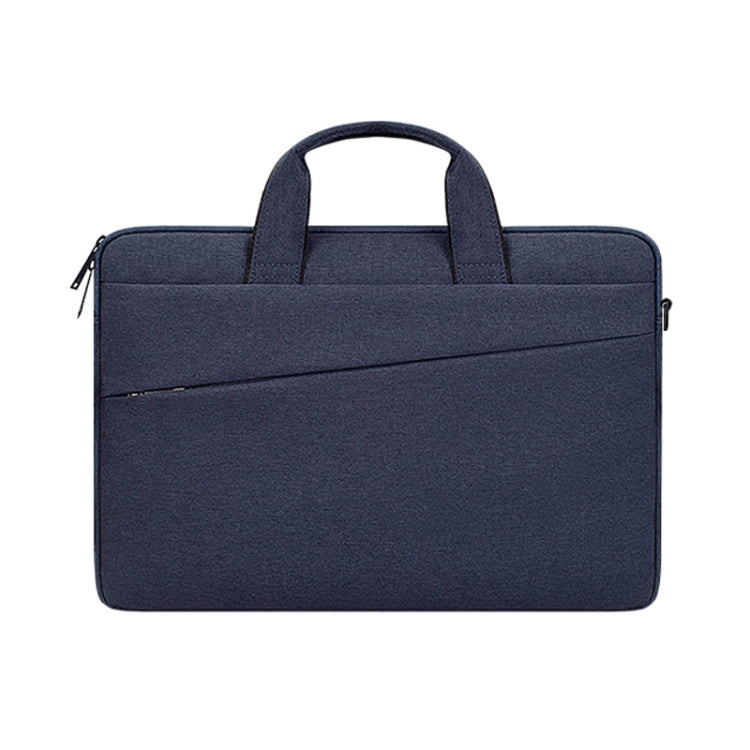 ST03S 14.1 inch Double Side Pockets Wearable Oxford Cloth Soft Handle Portable Laptop Tablet Bag(Navy Blue) - 14.1 inch by PMC Jewellery | Online Shopping South Africa | PMC Jewellery | Buy Now Pay Later Mobicred
