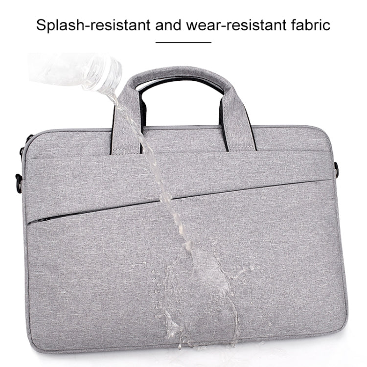 ST03S 15.4 inch Double Side Pockets Wearable Oxford Cloth Soft Handle Portable Laptop Tablet Bag(Grey) - 15 inch by PMC TechLife | Online Shopping South Africa | PMC TechLife | Buy Now Pay Later Mobicred