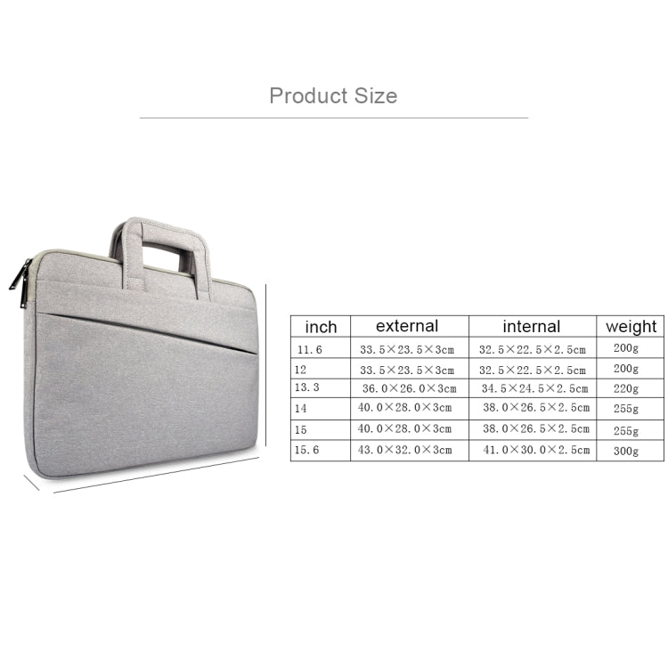 ST03S 15.6 inch Double Side Pockets Wearable Oxford Cloth Soft Handle Portable Laptop Tablet Bag(Deep Space Gray) - 15.6 - 17 inch by PMC TechLife | Online Shopping South Africa | PMC TechLife | Buy Now Pay Later Mobicred