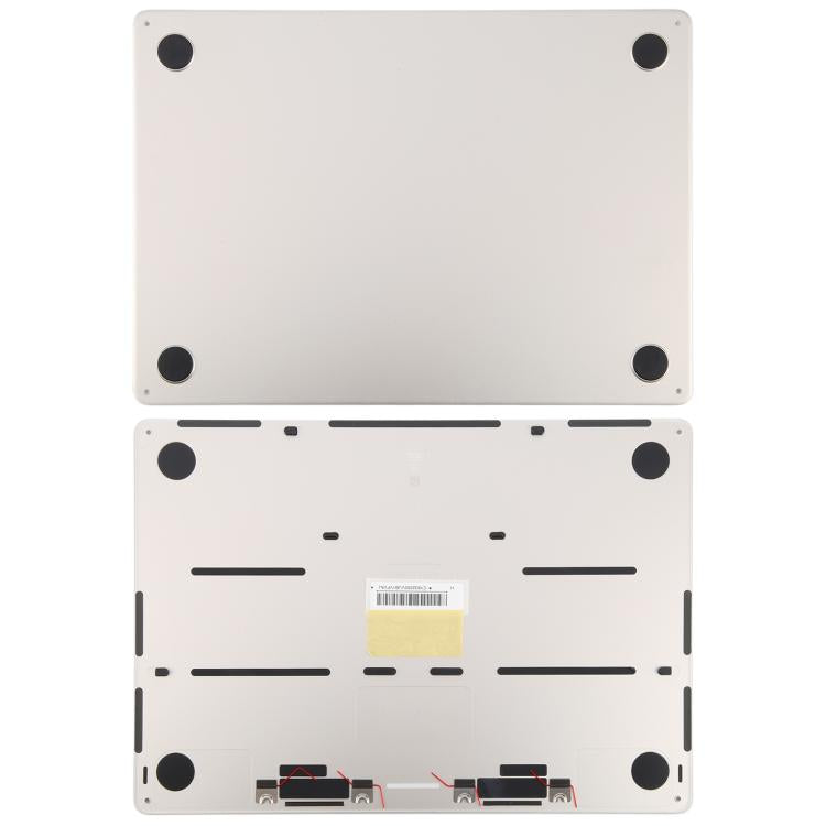 For MacBook Air 13.6 inch A3113 2024 EMC8611 Computer Case Bottom Cover (Starlight) - Bottom Cover by PMc TechLife | Online Shopping South Africa | PMc TechLife | Buy Now Pay Later Mobicred