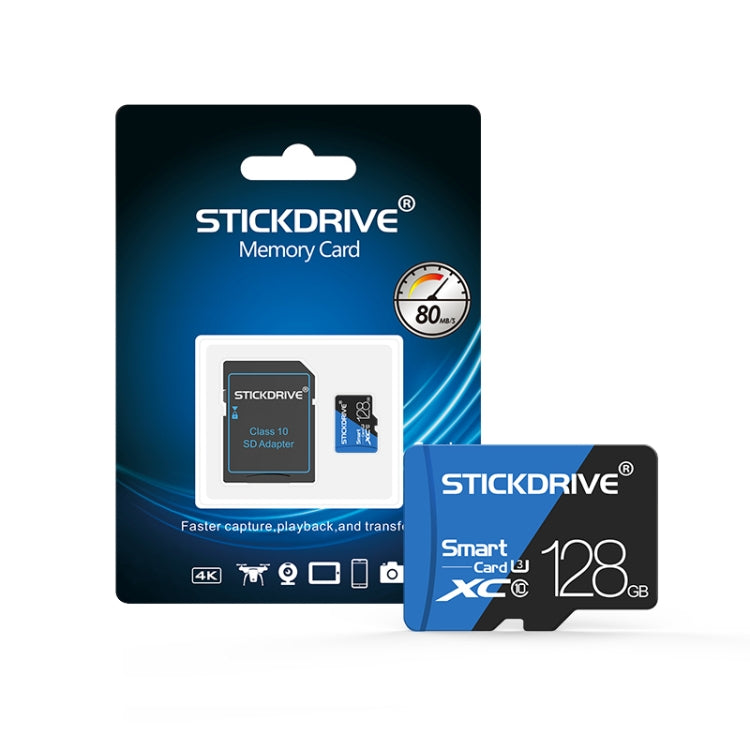 STICKDRIVE 128GB High Speed U3 Blue and Black TF(Micro SD) Memory Card - Micro SD Card by STICKDRIVE | Online Shopping South Africa | PMC Jewellery | Buy Now Pay Later Mobicred