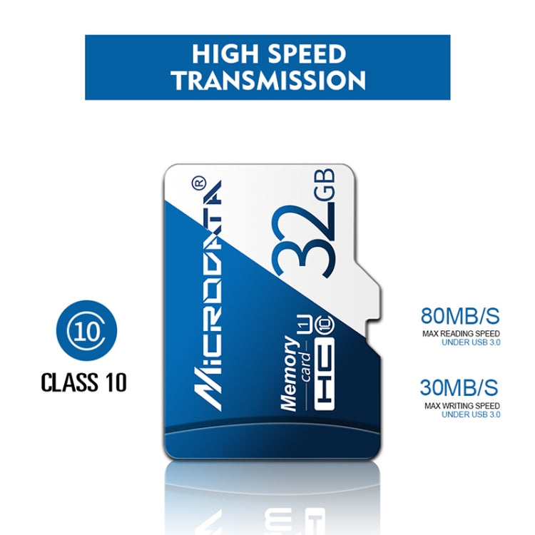 MICRODATA 128GB U3 Blue and White TF(Micro SD) Memory Card - free shipping - PMC Jewellery - Order now!