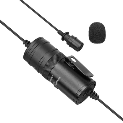 BOYA BY-M1 PRO Universal 3.5mm Plug Omni-directional Lavalier Microphone, Cable Length: 6m (Black) - Camera Microphone by BOYA | Online Shopping South Africa | PMC Jewellery | Buy Now Pay Later Mobicred