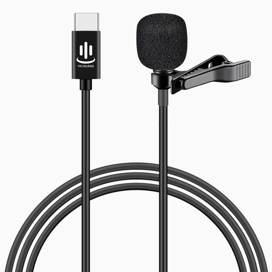 YICHUANG YC-LM10 USB-C / Type-C Intelligent Noise Reduction Condenser Lavalier Microphone, Cable Length: 1.5m - Microphone by YICHUANG | Online Shopping South Africa | PMC Jewellery | Buy Now Pay Later Mobicred