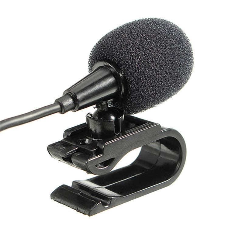 ZJ025MR Stick-on Clip-on Lavalier 2.5mm Jack Mono Microphone for Car GPS / Bluetooth Enabled Audio DVD External Mic, Cable Length: 3m - Microphone by PMC TechLife | Online Shopping South Africa | PMC TechLife