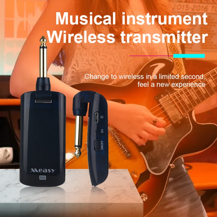 Measy AU688-U 20 Channels Wireless Guitar System Rechargeable Musical Instrument Transmitter Receiver - Microphone Audio Cable & Connector by Measy | Online Shopping South Africa | PMC Jewellery | Buy Now Pay Later Mobicred