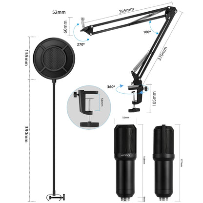 Yanmai Q10 3.5mm Recording Microphone Kit - Microphone by Yanmai | Online Shopping South Africa | PMC Jewellery | Buy Now Pay Later Mobicred