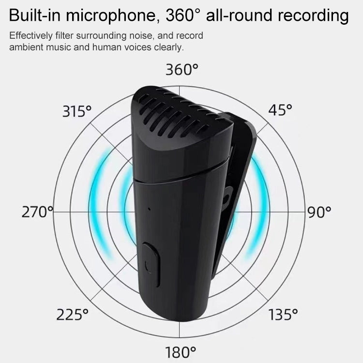 MY-M6 USB-C / Type-C Port Portable Smart Noise Reduction 2.4GHz Wireless Microphone with Clip - Microphone by PMC Jewellery | Online Shopping South Africa | PMC Jewellery | Buy Now Pay Later Mobicred