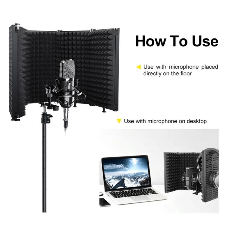 XTUGA P73 Foldable Recording Microphone Isolation Shield - free shipping - PMC Jewellery - Order now!