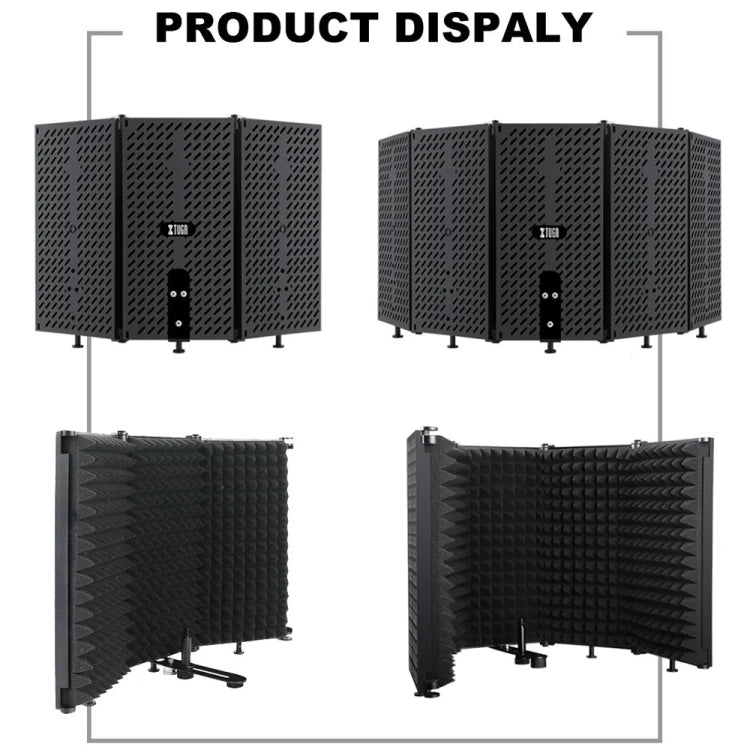 XTUGA P75 Foldable Recording Microphone Isolation Shield - free shipping - PMC Jewellery - Order now!