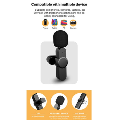 Type-C / USB-C Interface Live Broadcast Wireless Lavalier Microphone - Microphone by PMC Jewellery | Online Shopping South Africa | PMC Jewellery | Buy Now Pay Later Mobicred