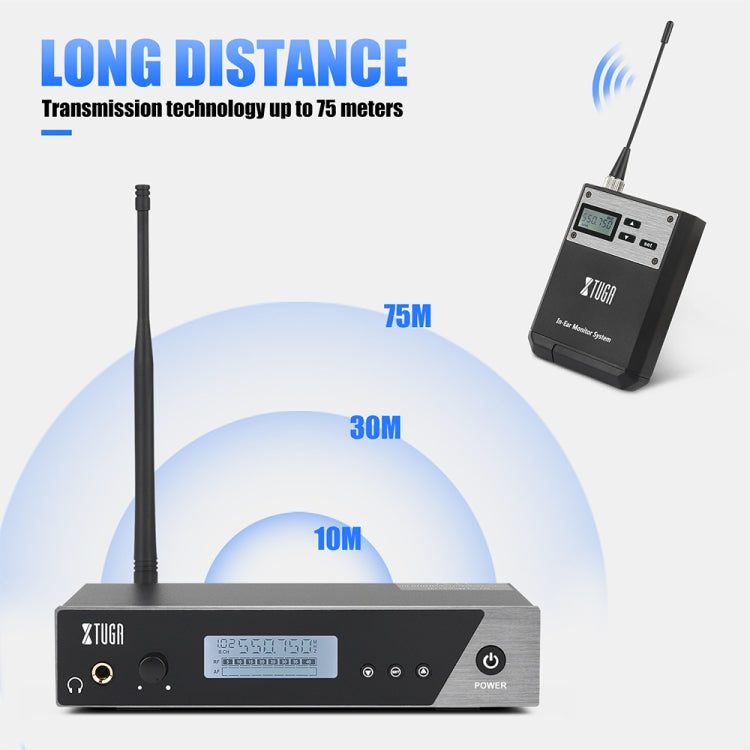 XTUGA IEM1100 UHF Wireless Stage Singer In-Ear Monitor System Single BodyPack Receiver - free shipping - PMC Jewellery - Order now!