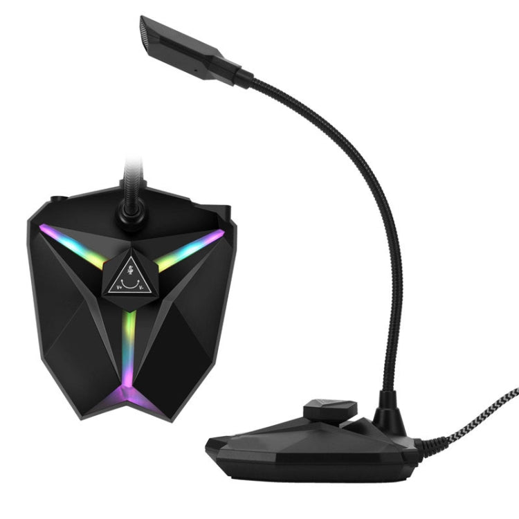 Yanmai G35 Adjustable Angle Omnidirectional Capacitive Gaming Microphone with RGB Colorful Lighting & Pluggable USB Cable, Cable Length: 1.35m - Microphone by Yanmai | Online Shopping South Africa | PMC Jewellery | Buy Now Pay Later Mobicred