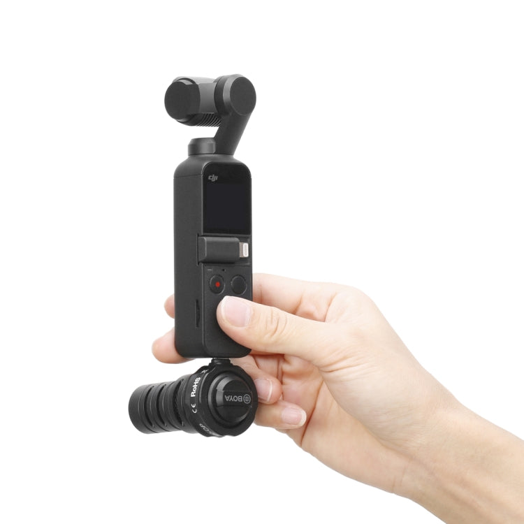 BOYA BY-DM100-OP For DJI OSMO Pocket Camera Dedicated Digital Condenser Microphone (Black) - Microphone by BOYA | Online Shopping South Africa | PMC Jewellery | Buy Now Pay Later Mobicred