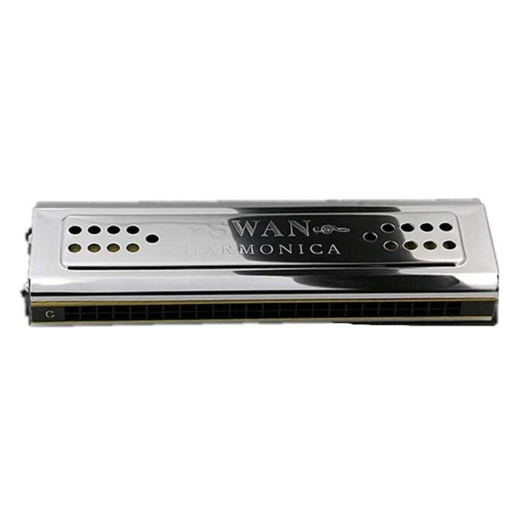Swan SW24-12A 24-holes Double-sided Harmonica Beginner Polyphony Box Adult Children Beginners Performance - Wind Instruments Accessories by PMC TechLife | Online Shopping South Africa | PMC TechLife