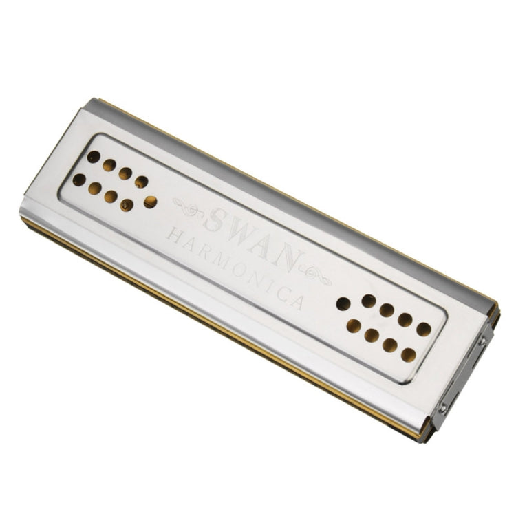 Swan SW24-12A 24-holes Double-sided Harmonica Beginner Polyphony Box Adult Children Beginners Performance - Wind Instruments Accessories by PMC TechLife | Online Shopping South Africa | PMC TechLife
