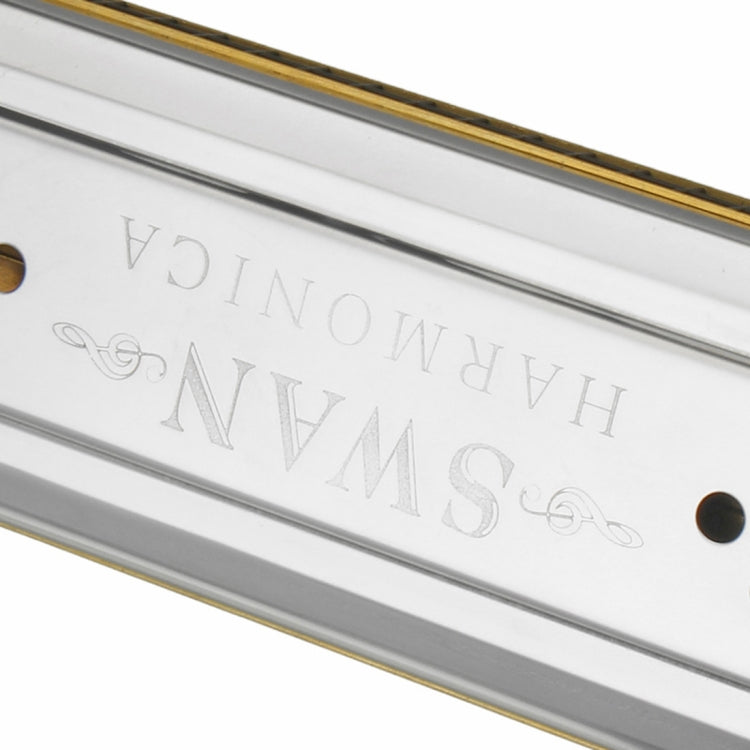 Swan SW24-12A 24-holes Double-sided Harmonica Beginner Polyphony Box Adult Children Beginners Performance - Wind Instruments Accessories by PMC TechLife | Online Shopping South Africa | PMC TechLife