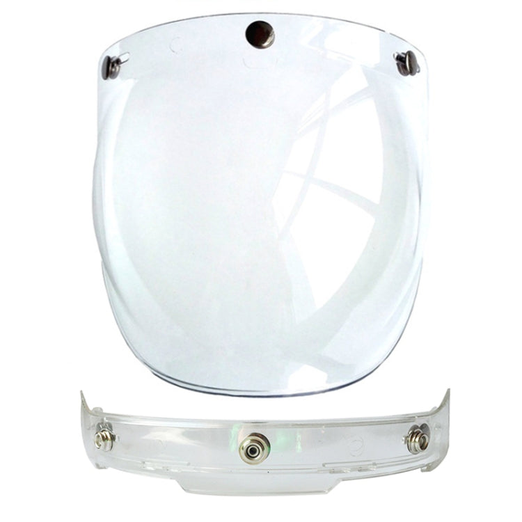 Soman Motorcycle Bubble Visor Open Face Helmet Visor Helmet Windshield Shield with Transparent Frame(Transparent) - free shipping - PMC TechLife - Order now!