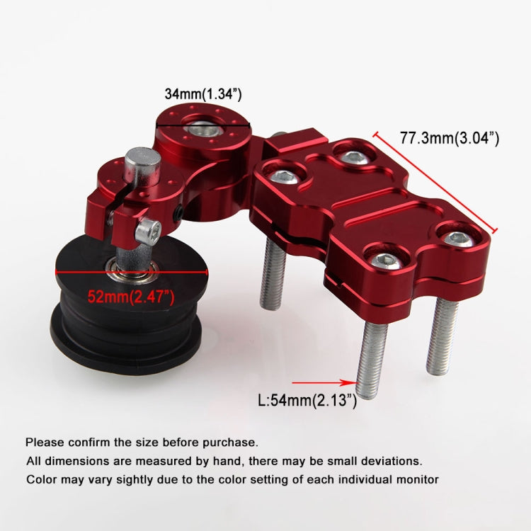 HC154 Motorcycle Modified Accessories Universal Aluminum Alloy Chain Adjuster(Black) - Replacement Parts by PMC TechLife | Online Shopping South Africa | PMC TechLife | Buy Now Pay Later Mobicred