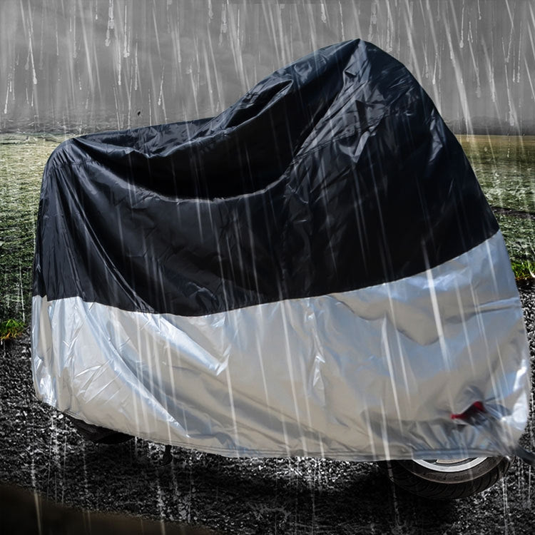 210D Oxford Cloth Motorcycle Electric Car Rainproof Dust-proof Cover, Size: L (Black) - Raincoat by PMC Jewellery | Online Shopping South Africa | PMC Jewellery | Buy Now Pay Later Mobicred