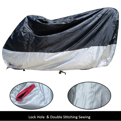 210D Oxford Cloth Motorcycle Electric Car Rainproof Dust-proof Cover, Size: L (Black) - Raincoat by PMC Jewellery | Online Shopping South Africa | PMC Jewellery | Buy Now Pay Later Mobicred