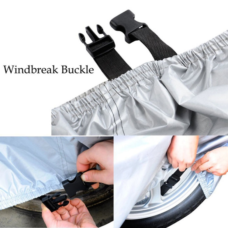 210D Oxford Cloth Motorcycle Electric Car Rainproof Dust-proof Cover, Size: L (Silver) - Raincoat by PMC TechLife | Online Shopping South Africa | PMC TechLife | Buy Now Pay Later Mobicred