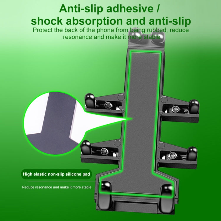 U-shaped Bolt Ball-Head Motorcycle Handlebar Multi-function Eight-jaw Aluminum Phone Navigation Holder Bracket, Width of Phone: 6.5-10.2cm   - Holder by PMC TechLife | Online Shopping South Africa | PMC TechLife | Buy Now Pay Later Mobicred