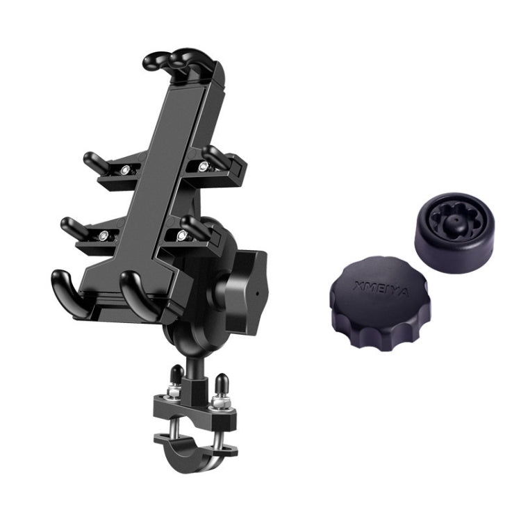 U-shaped Bolt Ball-Head Motorcycle Handlebar Multi-function Eight-jaw Aluminum Phone Navigation Holder Bracket with Anti-theft Knobs - free shipping - PMC TechLife - Order now!