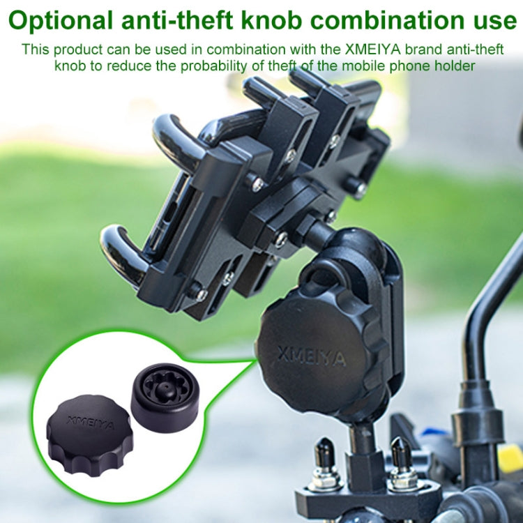 U-shaped Bolt Ball-Head Motorcycle Handlebar Multi-function Eight-jaw Aluminum Phone Navigation Holder Bracket with Anti-theft Knobs - free shipping - PMC TechLife - Order now!