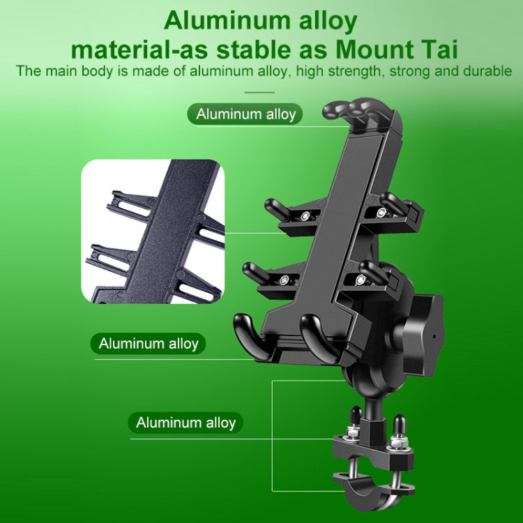 M10 Bolt Ball-Head Motorcycle Multi-function Eight-jaw Aluminum Phone Navigation Holder Bracket with Anti-theft Knobs - Holder by PMC TechLife | Online Shopping South Africa | PMC TechLife | Buy Now Pay Later Mobicred