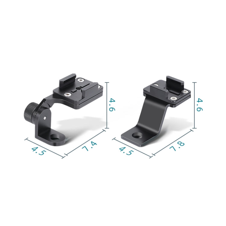 RUIGPRO Motorcycle Handlebar Alloy Phone Bracket for GoPro/ Insta360/DJI OSMO Sport Camera(Black) - Bicycle Handlebar Mount by PMC TechLife | Online Shopping South Africa | PMC TechLife | Buy Now Pay Later Mobicred