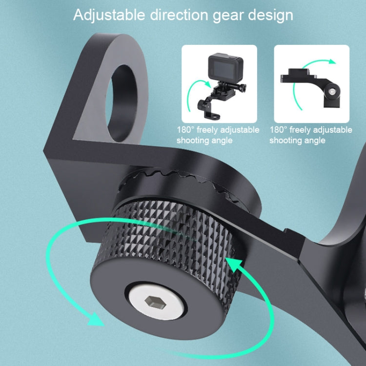 RUIGPRO Motorcycle Handlebar Alloy Phone Bracket for GoPro/ Insta360/DJI OSMO Sport Camera(Black) - Bicycle Handlebar Mount by PMC TechLife | Online Shopping South Africa | PMC TechLife | Buy Now Pay Later Mobicred