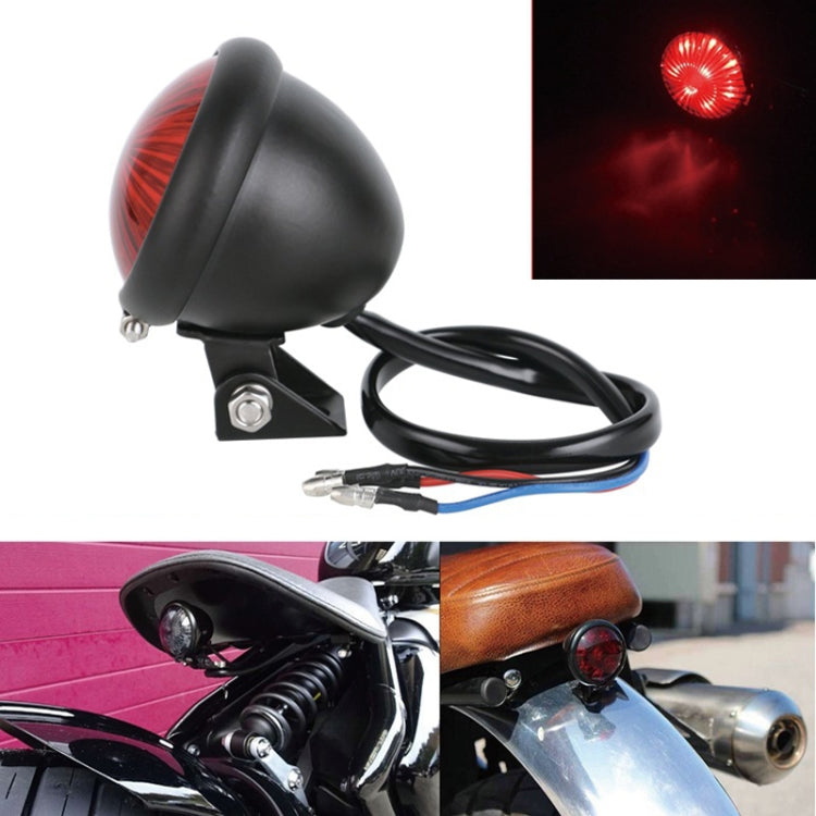 Speedpark 12V Motorcycle Modified Tail Light Brake Light for Harley(Black Red) - Signal Lights by Speedpark | Online Shopping South Africa | PMC TechLife | Buy Now Pay Later Mobicred
