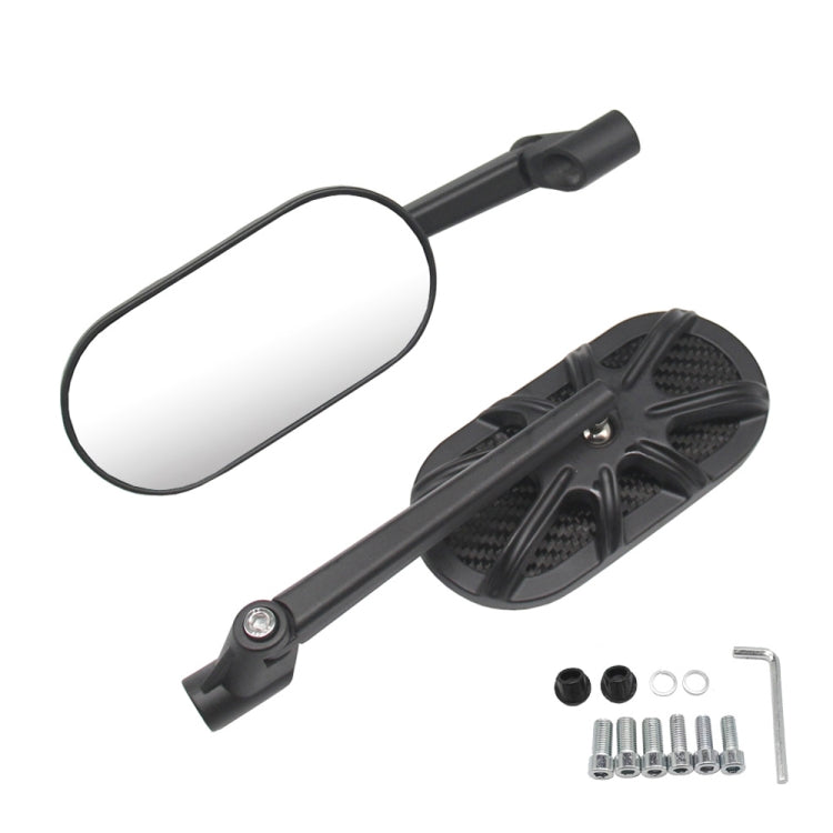 Motorcycle Side Mirror CNC Aluminum Alloy Carbon Fiber Reflective Rearview Mirror - Side Mirrors by PMC TechLife | Online Shopping South Africa | PMC TechLife | Buy Now Pay Later Mobicred