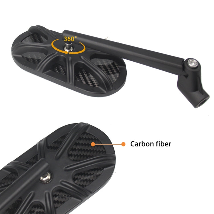 Motorcycle Side Mirror CNC Aluminum Alloy Carbon Fiber Reflective Rearview Mirror - Side Mirrors by PMC TechLife | Online Shopping South Africa | PMC TechLife | Buy Now Pay Later Mobicred