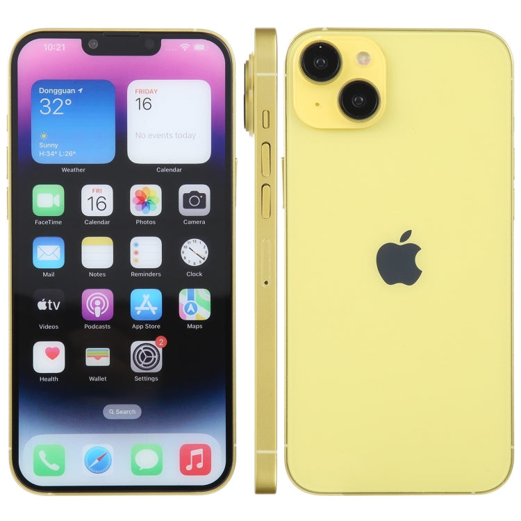 For iPhone 14 Color Screen Non-Working Fake Dummy Display Model(Yellow) - For iPhone & iPad by PMC TechLife | Online Shopping South Africa | PMC TechLife