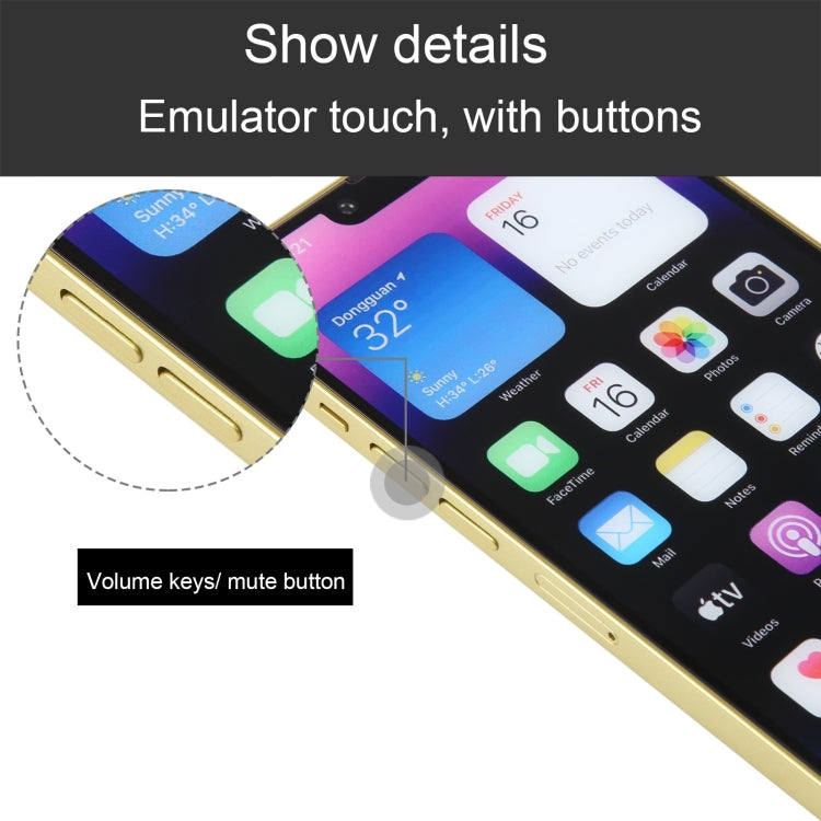 For iPhone 14 Color Screen Non-Working Fake Dummy Display Model(Yellow) - For iPhone & iPad by PMC TechLife | Online Shopping South Africa | PMC TechLife